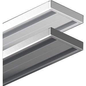 Gardinenschiene Garduna 300cm | weiss | Vorhangschiene| Aluminium