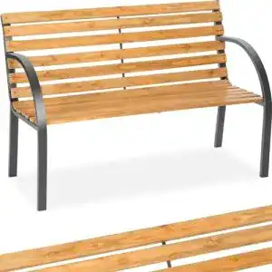 Gartenbank holz tectake 2 sitzer gartenbank wetterfest