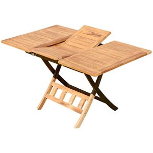 Gartentisch (ausziehbar) ASS ECHT Teak Holz Teaktisch Klapptisch