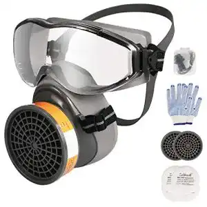 Gasmaske zelbuck atemschutzmaske mit schutzbrille 8100