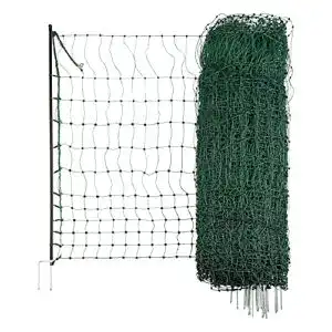 Gefluegelnetz kerbl hobbyfarming 50 mtr 106 cm doppelspitze gruen