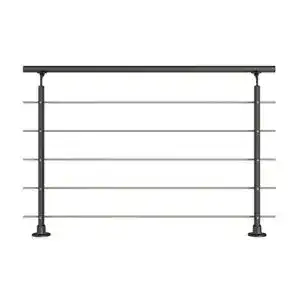 Gelaender dolle modernes set in anthrazit aus aluminium