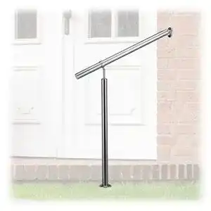Gelaender relaxdays silber treppen edelstahl fuer drinnen