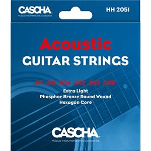 Gitarrensaiten CASCHA Premium Gitarren-Saiten-Set I Stahl-Saiten - gitarrensaiten cascha premium gitarren saiten set i stahl saiten