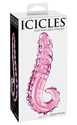 Glasdildo Pipedream Icicles No 24 Handgefertigter Glas-Massager