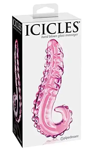 Glasdildo Pipedream Icicles No 24 Handgefertigter Glas-Massager