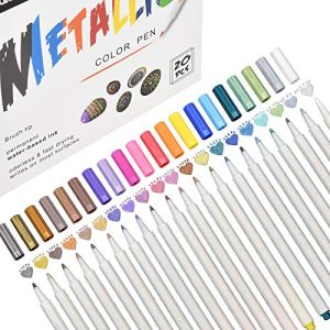 Glitzerstifte DealKits Permanent Metallic Marker Stifte, 20 Farben - glitzerstifte dealkits permanent metallic marker stifte 20 farben