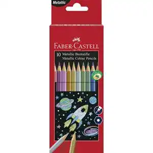 Glitzerstifte faber castell 201583 metallic buntstifte 10er etui