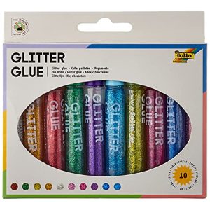 Glitzerstifte GLOREX folia 574, Glitter Glue, Klebestifte - glitzerstifte glorex folia 574 glitter glue klebestifte
