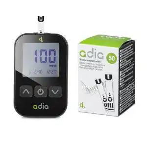 Glukose teststreifen adia diabetes set messeinheit mg dl