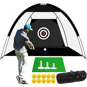 Golf abschlagnetz lovmead golf uebungsnetz 3 m chipping netz set
