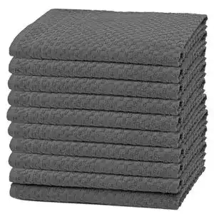 Grubentuch zollner 10er set geschirrtuecher 45x60 cm grau