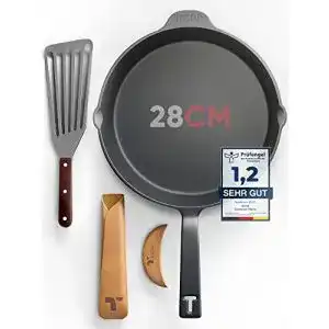 Gusseisen pfanne tecor gusseisenpfanne induktion 28cm
