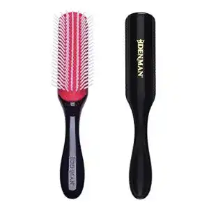Haarbuerste denman curly hair brush d3 schwarz rot