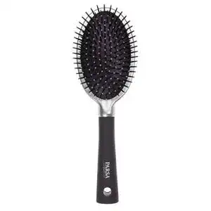 Haarbuerste parsa beauty trend line oval silber mit kunststoffpins