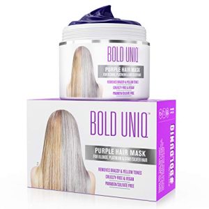 Haarmaske BOLD UNIQ Silber für silbernes und blondiertes Haar - haarmaske bold uniq silber fuer silbernes und blondiertes haar