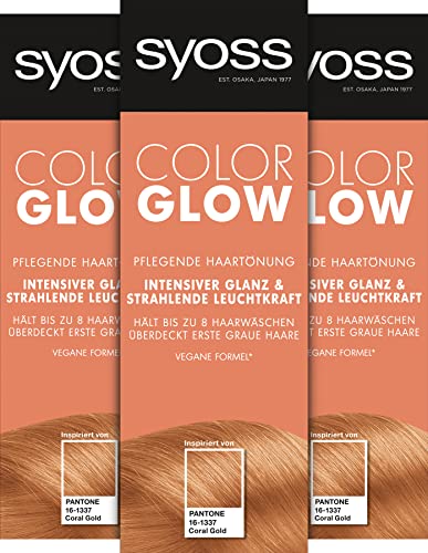 Haartönung blond Syoss Color Glow Pflegende Haartönung