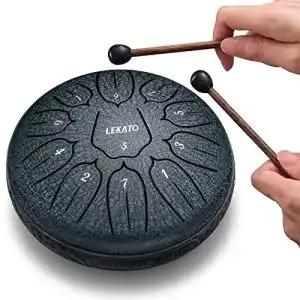 Handpan lekato tongue drum 6 zoll 11 tone d dur