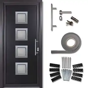 Haustuer kuporta komplett set eingangstuer aus kunststoff