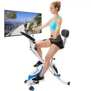 Heimtrainer klappbar skandika fitnessbike foldaway x 3000
