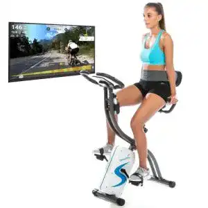 Heimtrainer klappbar skandika foldaway x 2000 fitnessbike