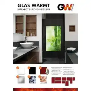 Heizung glaswaermt infrarot infrarot 450 watt metall premium