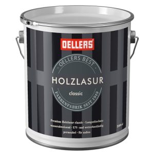 Holzlasur OELLERS classic, Premium Holzanstrich mit UV-Filter