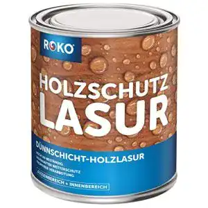 Holzlasur roko nussbraun 075 liter lasur 3in1 seidenmatt