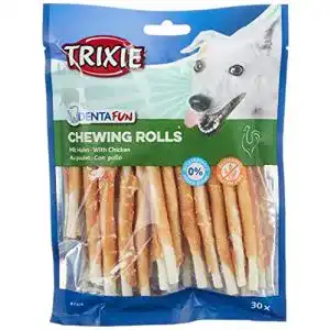 Hundeleckerlies trixie glutenfreie huehnchen kaurolle denta fun