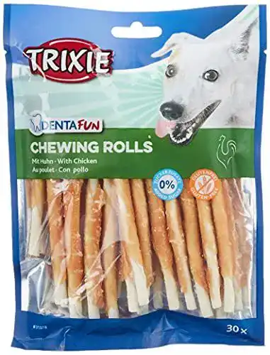 Trixie Hundeleckerlies glutenfreie Hühnchen Kaurolle Denta Fun