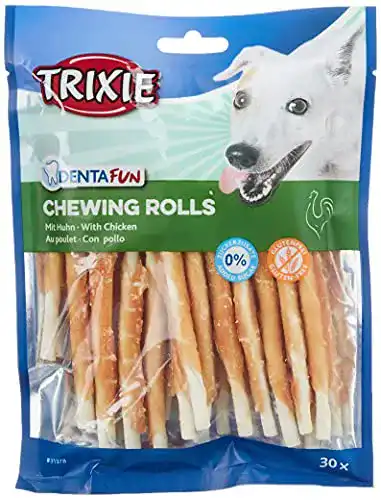 Trixie Hundeleckerlies glutenfreie Hühnchen Kaurolle Denta Fun