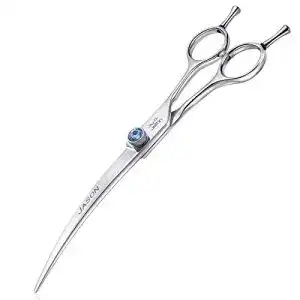 Hundeschere jason 7 zoll gebogene profi fellschere