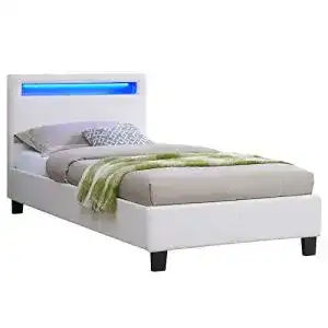 Jugendbett caro moebel polsterbett mandalay mit led beleuchtung