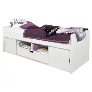 Jugendbett rauch moebel point bett einzelbett mit stauraum weiss
