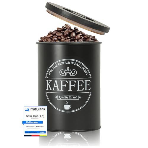 Kaffeedosen IDEALTASTIC ® Premium Kaffeedose luftdicht [500g]