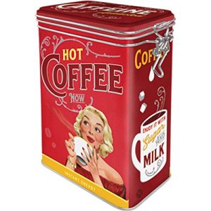 Kaffeedosen Nostalgic-Art Retro Kaffeedose, 1,3 l, Hot Coffee Now