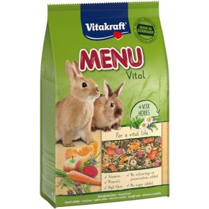 Kaninchenfutter Vitakraft Menu Vital, Futter für Zwergkaninchen - kaninchenfutter vitakraft menu vital futter fuer zwergkaninchen