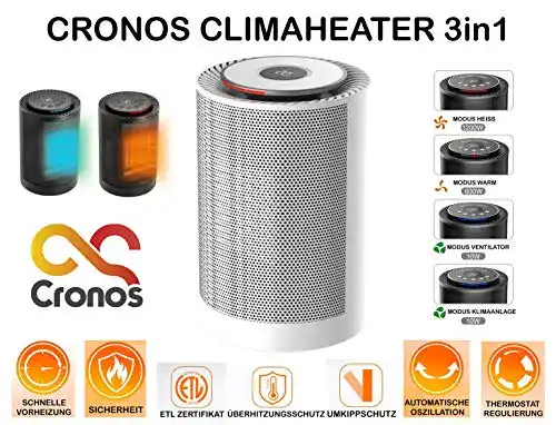 Keramik Heizlüfter Cronos Climaheater Mini 1200W mit Thermostat
