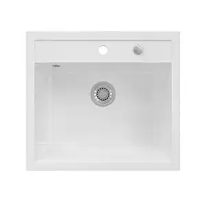 Keramikspuele bergstroem spuelbecken valencia weiss 56 5 x 51 cm