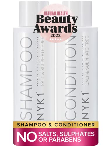 Keratin-Shampoo NYK1 Salzfreies Shampoo Und Conditioner, 2 x