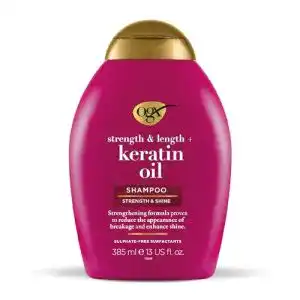 Keratin shampoo ogx strength length keratin oil shampoo