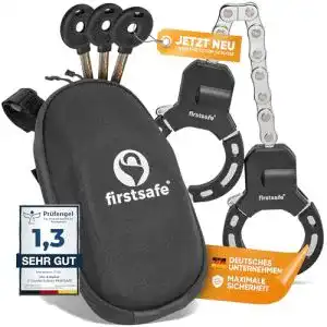 Kettenschloss firstsafe e scooter schloss handschellenschloss