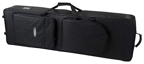 Keyboardtasche Classic Cantabile mit Rollen 129cm schwarz