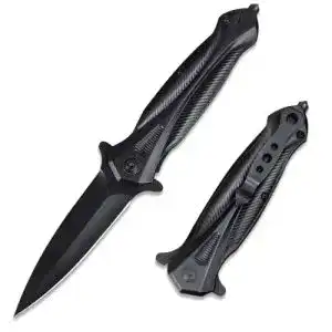 Klappmesser beek schwarzes taschenmesser mit clip