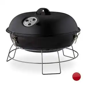 Kleiner holzkohlegrill relaxdays kugelgrill tragbar mit deckel