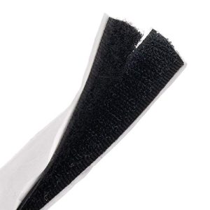 Klettband SeKi selbstklebend 1 Meter lang 16mm breit schwarz
