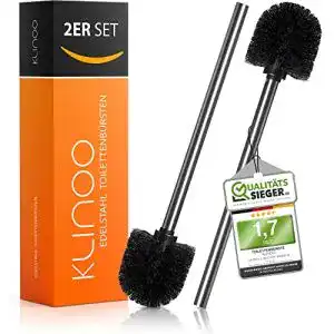 Klobuerste klinoo premium set toilettenbuerste schwarz buerstenkopf