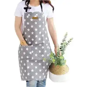 Kochschuerze ninonly lindong sterne schuerze mit tasche