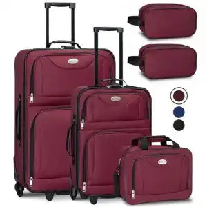 Kofferset weichschale juskys trolley reisekoffer set 5 teilig