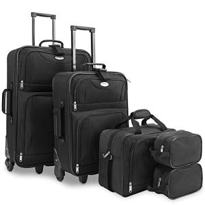 Juego de equipaje con carcasa blanda Monzana ®, juego de maletas con ruedas, bolsas de viaje